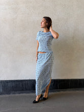 Ladda upp bild till gallerivisning, PCFLORA Long Skirt - Cashmere Blue
