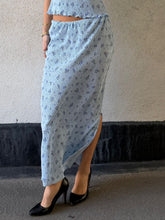 Ladda upp bild till gallerivisning, PCFLORA Long Skirt - Cashmere Blue