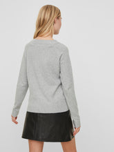 Ladda upp bild till gallerivisning, VMDOFFY Pullover - Light Grey Melange
